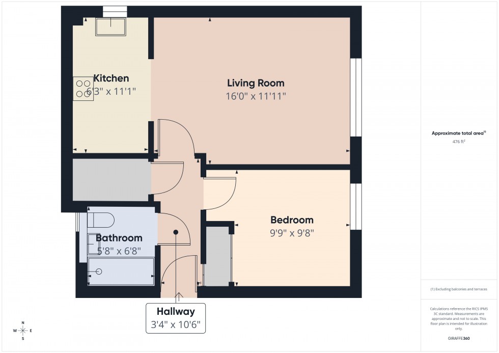 Floorplan for Ashdene Gardens, Reading, Berkshire