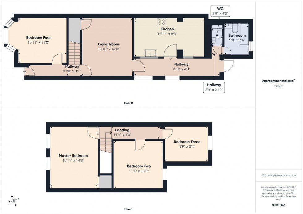 Floorplan for Curzon Street, Reading, RG30