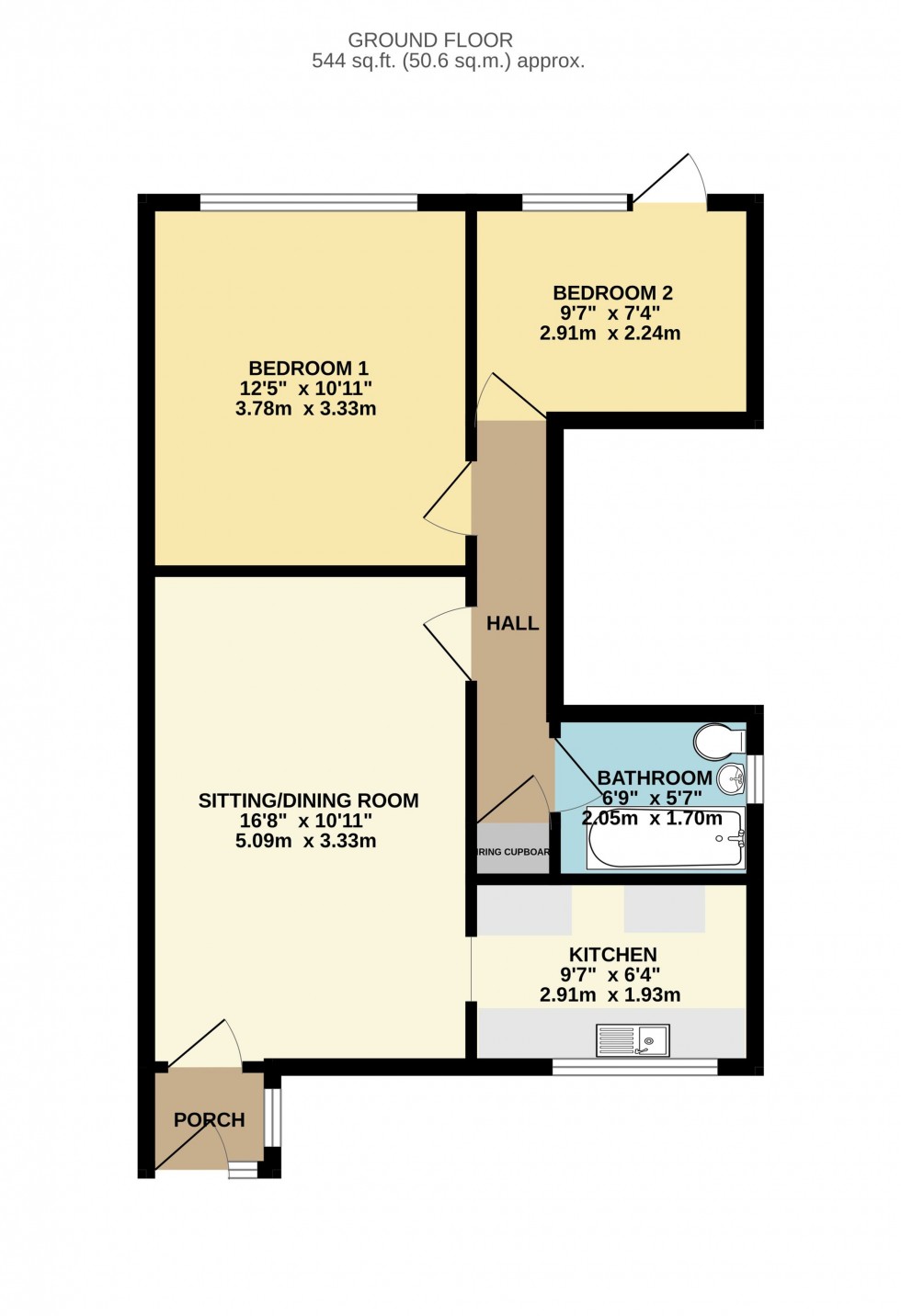 Floorplan for Lower Elmstone Drive, Tilehurst, RG31