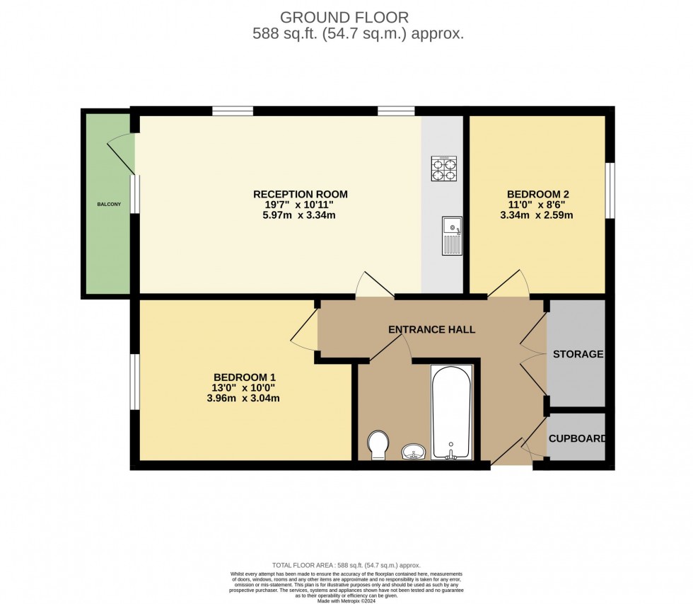 Floorplan for Tay Road, Tilehurst, RG30