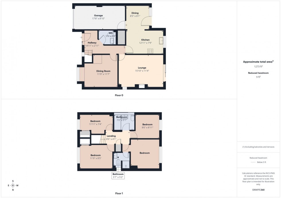 Floorplan for Cutbush Lane, Lower Earley, RG6