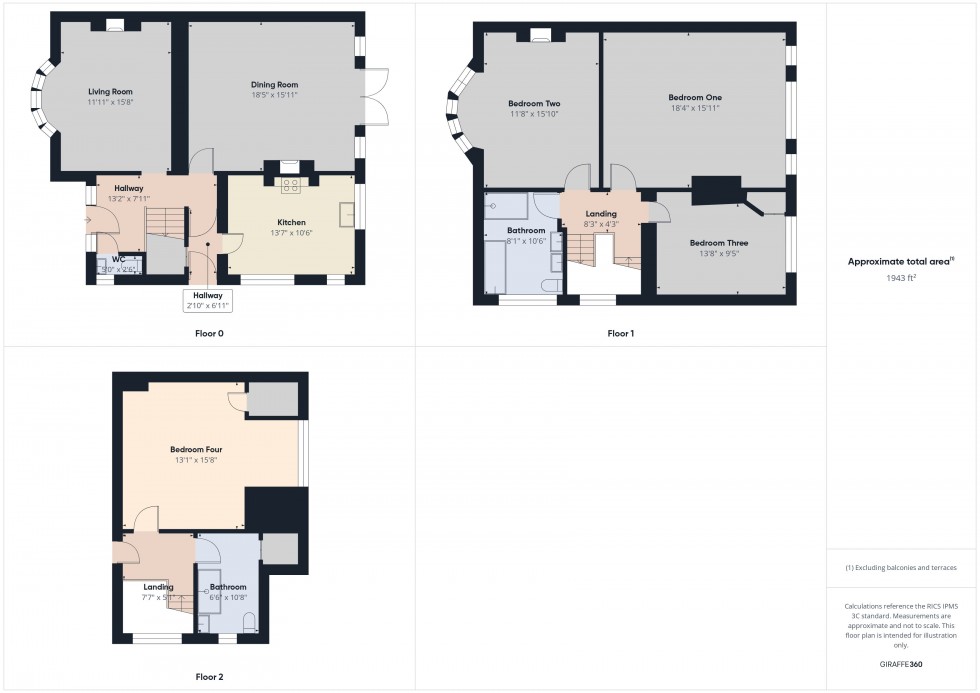 Floorplan for Downshire Square, Reading, Berkshire