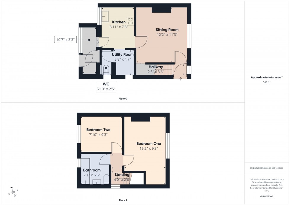 Floorplan for Kent Road, Reading, Berkshire