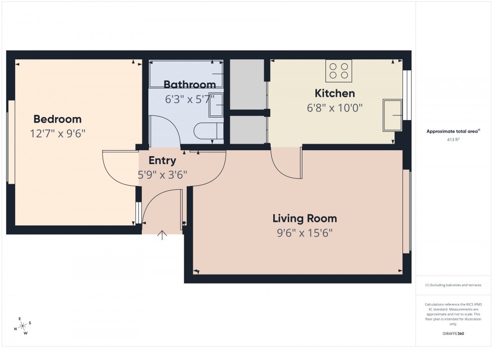 Floorplan for Southcote Road, Reading, Berkshire