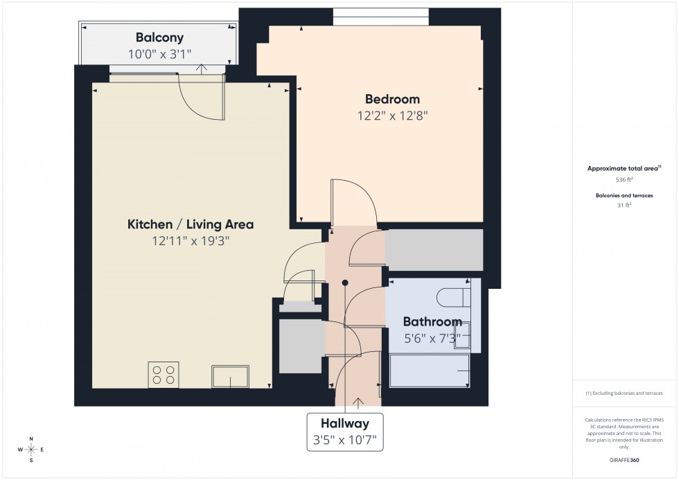 Floorplan for Silver Street, Reading, Berkshire