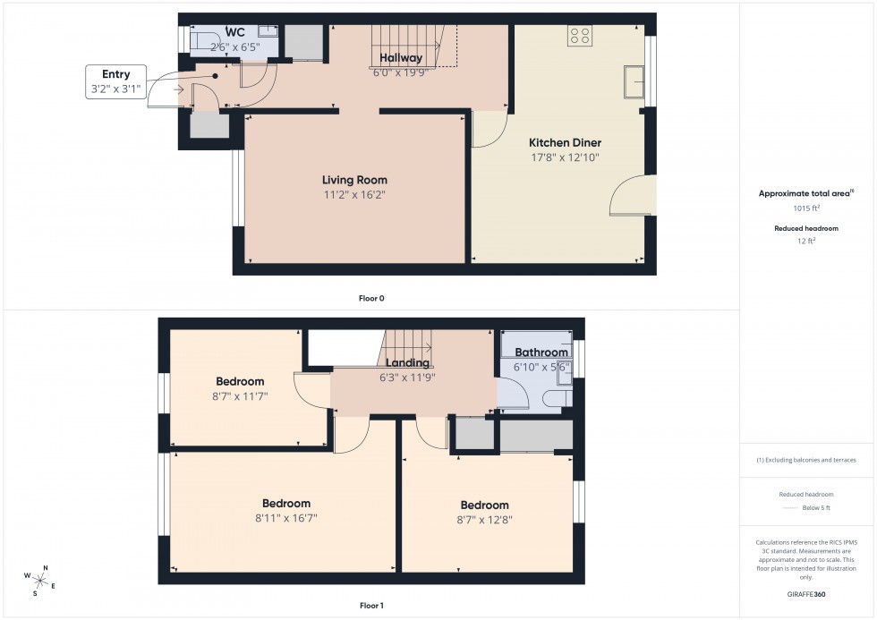 Floorplan for Leopold Walk, Reading, Berkshire