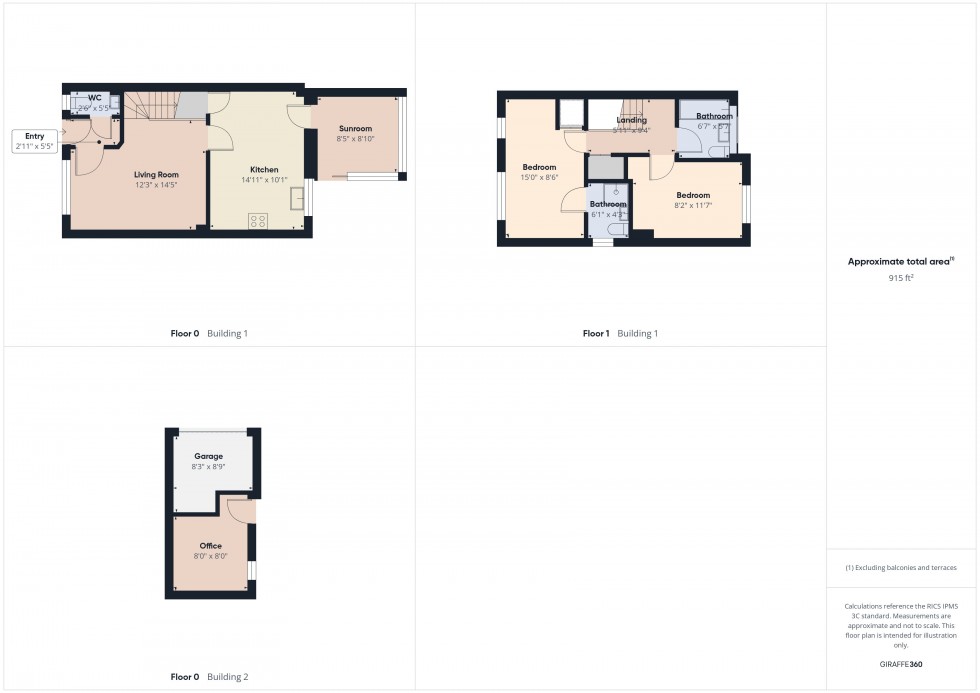 Floorplan for Lower Earley, Reading, Berkshire