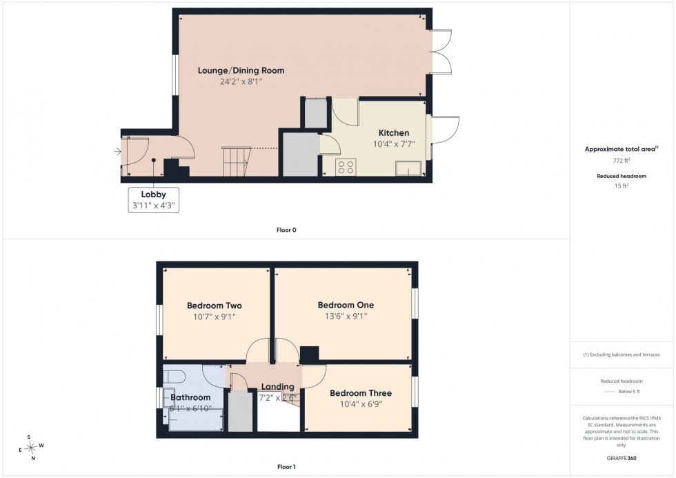 Floorplan for Denby Way, Tilehurst, RG30