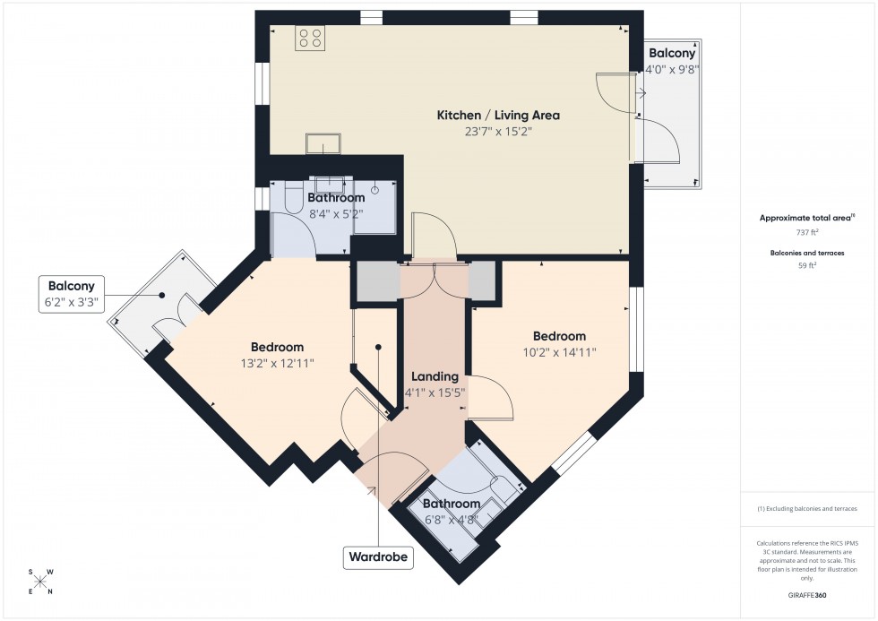 Floorplan for Lower Earley, Reading, Berkshire