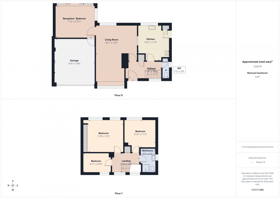 Floorplan for Earley, Reading, Berkshire