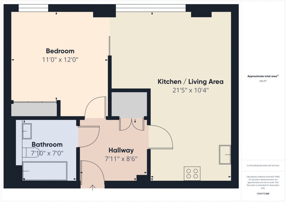 Floorplan for Chatham Street, Hermitage Chatham Street, RG1