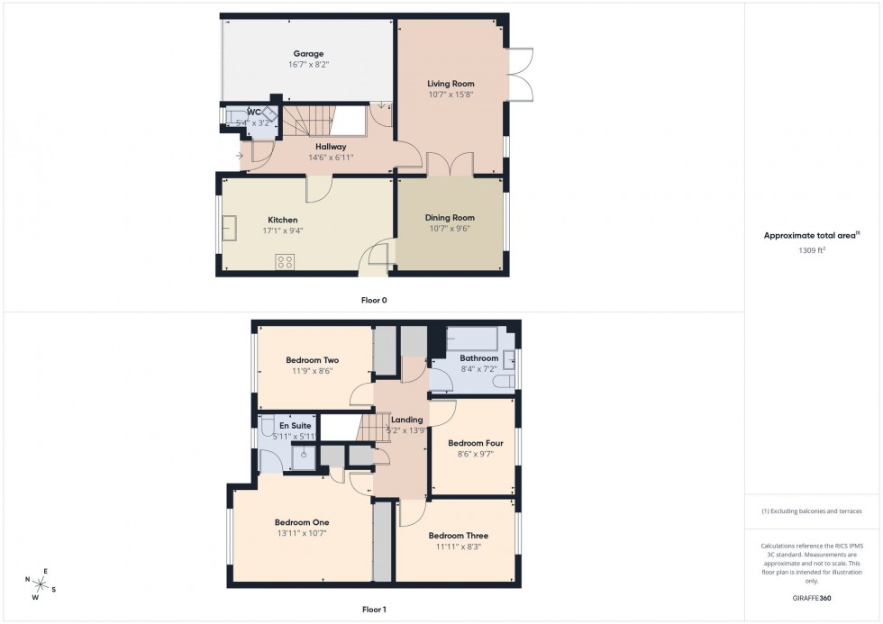 Floorplan for Woodcock Court, Three Mile Cross, RG7