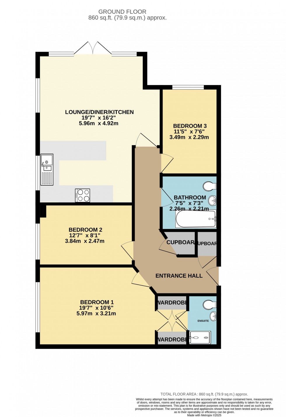 Floorplan for Branagh Court, Reading, RG30