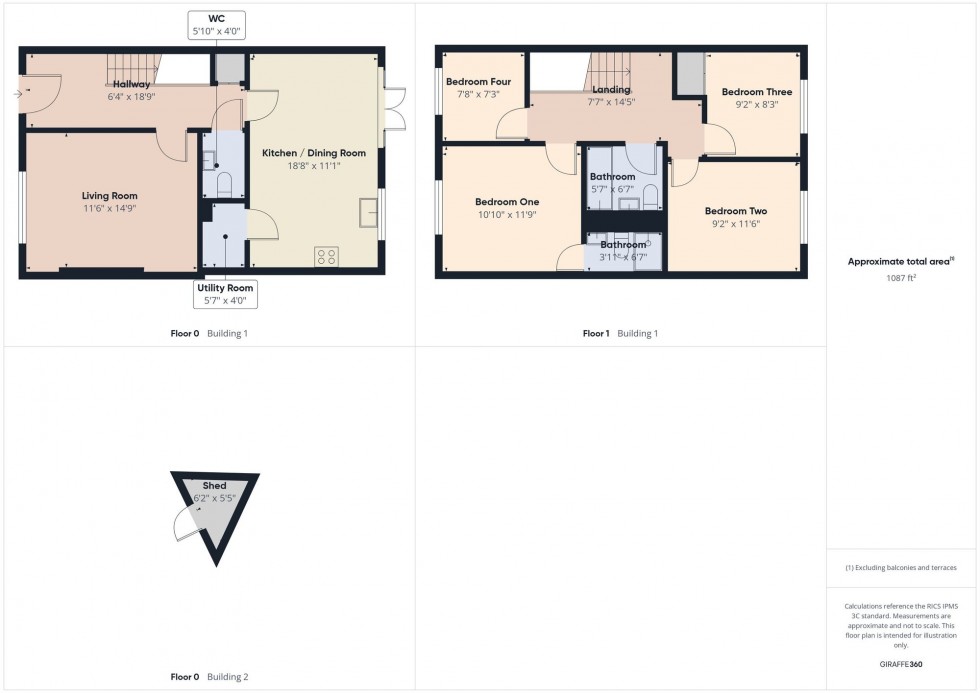 Floorplan for Ryeish Lane, Spencers Wood, RG7