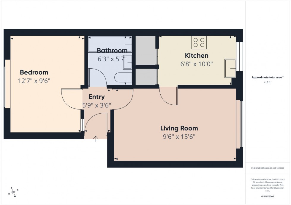 Floorplan for Southcote Road, Reading, RG30