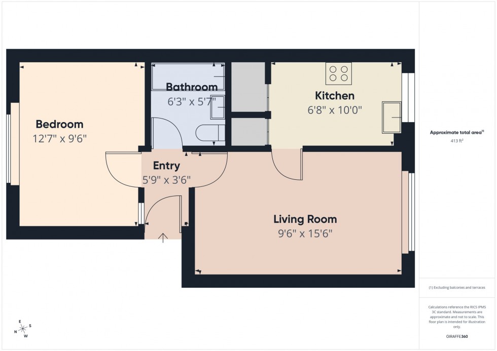Floorplan for Southcote Road, Reading, RG30