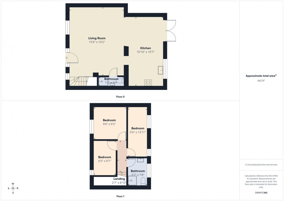 Floorplan for Brent Gardens, Reading, RG2