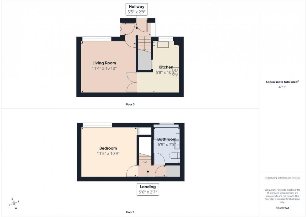 Floorplan for Fernhurst Road, Calcot, RG31