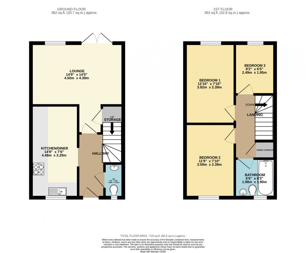 Floorplan for Glenmore Place, Tilehurst, RG30