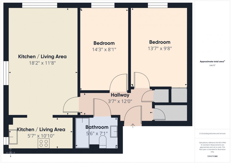 Floorplan for Basingstoke Road, Reading, RG2