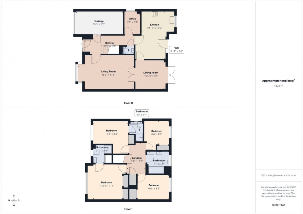 Floorplan for Paddick Drive, Lower Earley, RG6