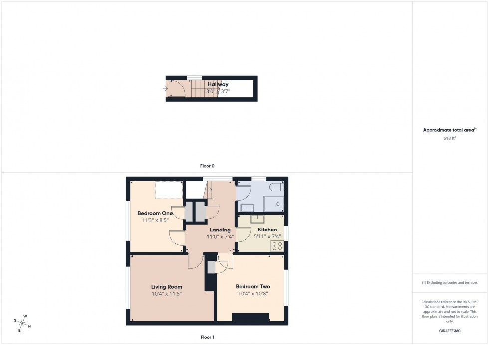 Floorplan for Romany Lane, Tilehurst, RG30