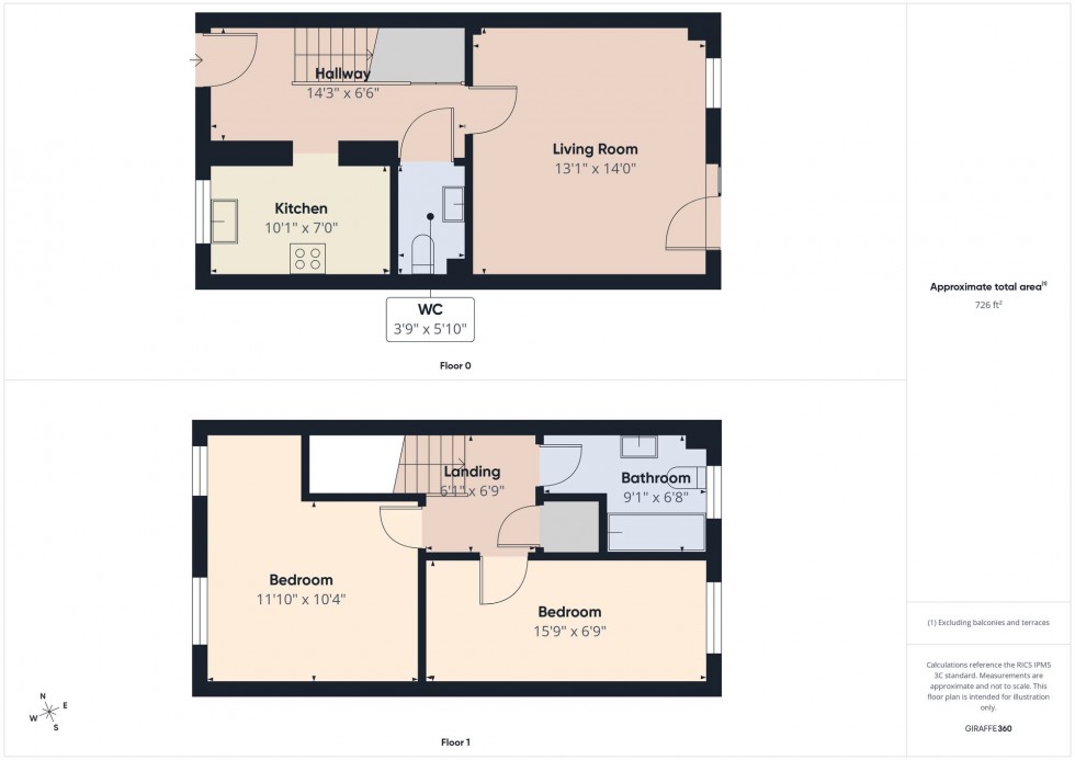 Floorplan for Longships Way, Reading, RG2