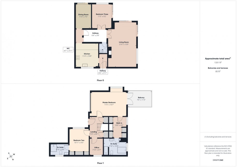 Floorplan for Westwood Row, Tilehurst, RG31