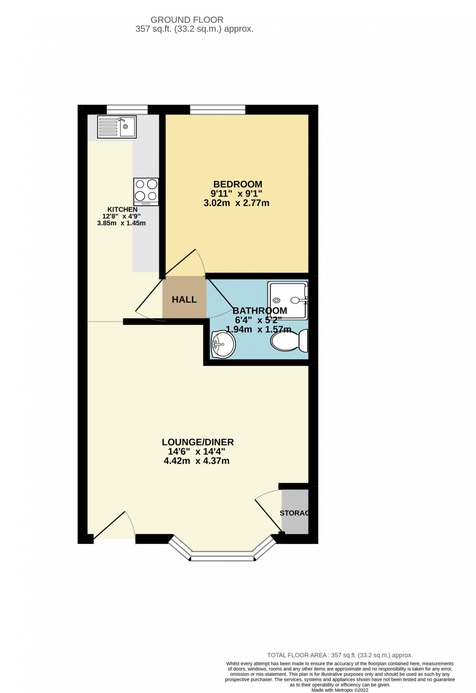 Floorplan for George Street, Reading, RG1