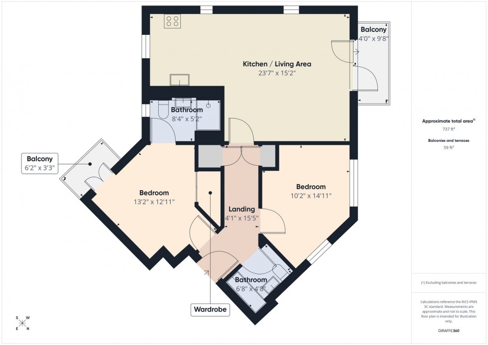 Floorplan for Gabriels Square, Lower Earley, RG6