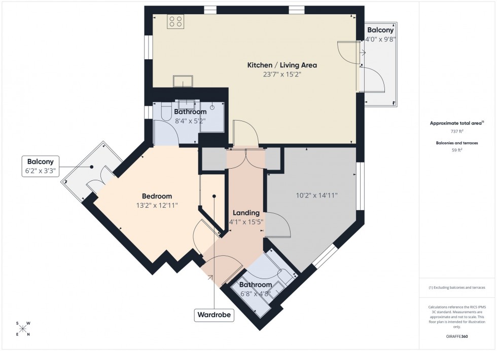 Floorplan for Gabriels Square, Lower Earley, RG6