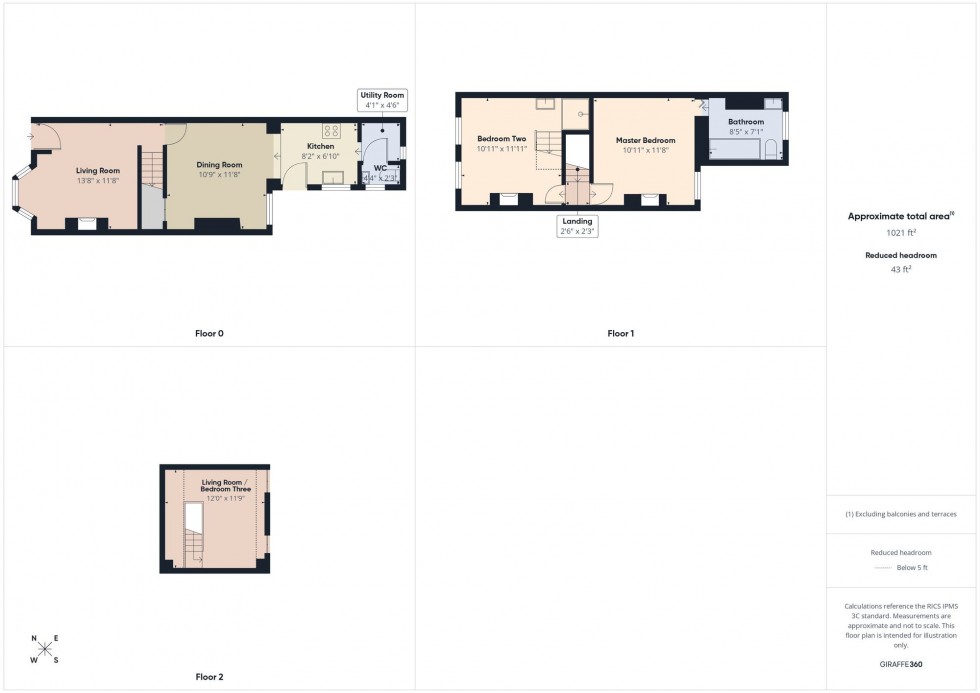 Floorplan for Grovelands Road, Reading, RG30