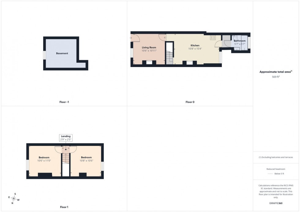 Floorplan for St. Johns Street, Reading, RG1