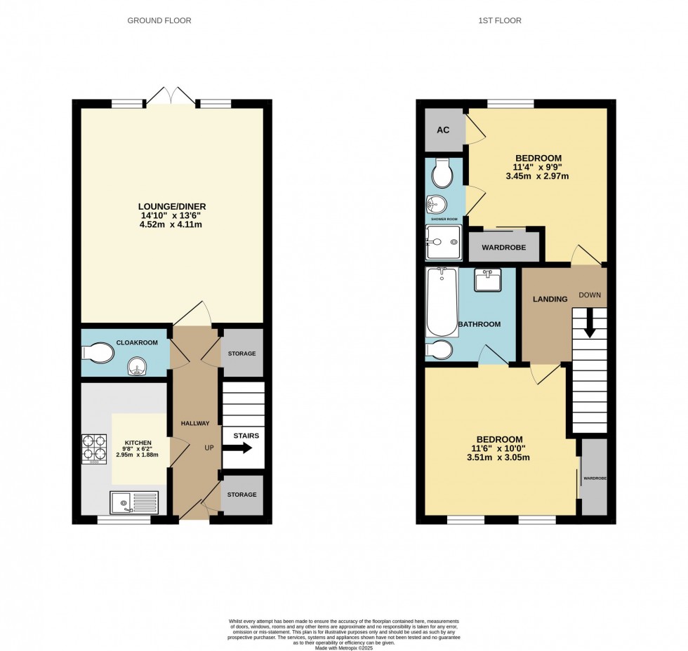 Floorplan for Havergate Way, Reading, RG2