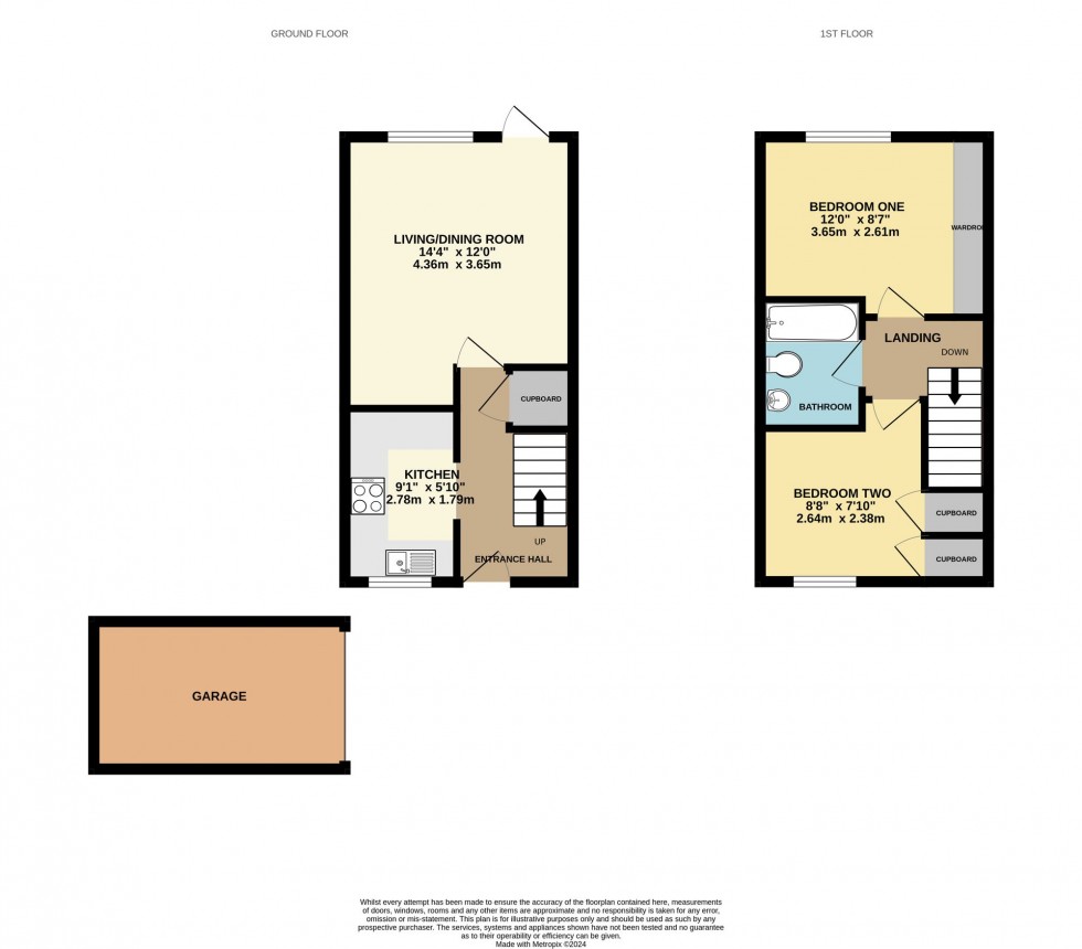 Floorplan for Chatton Close, Lower Earley, RG6