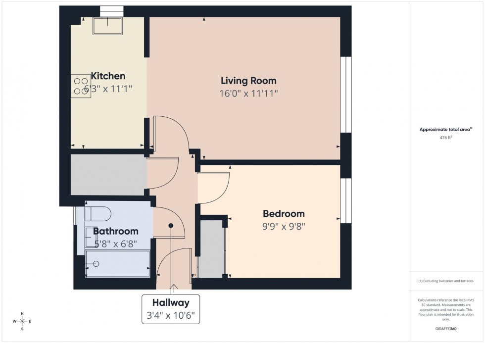 Floorplan for Ashdene Gardens, Reading, RG30