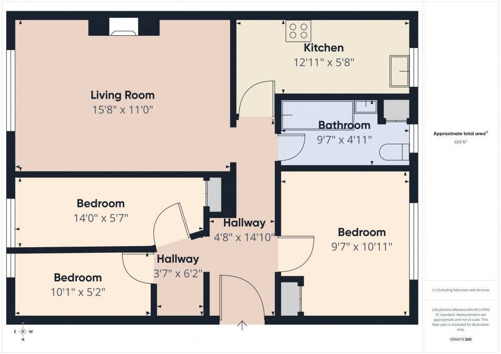 Floorplan for St. Barnabas Road, Reading, RG2