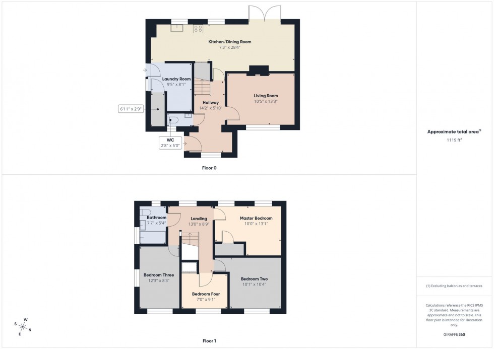Floorplan for Severn Way, Tilehurst, RG30