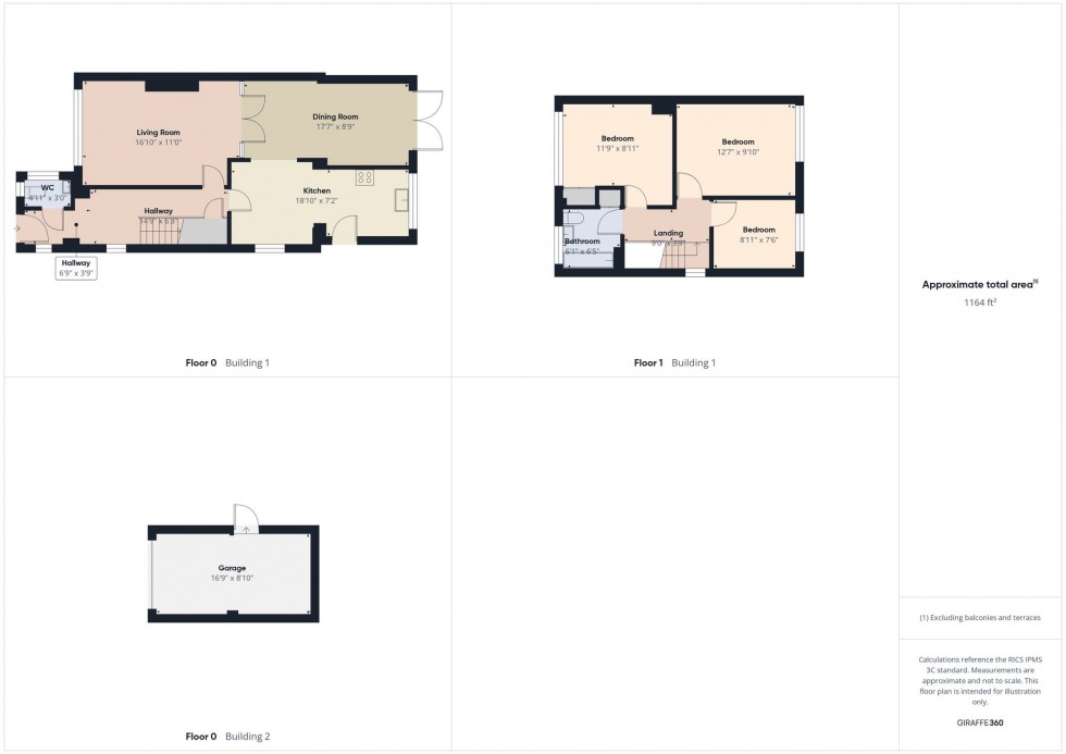 Floorplan for Fowler Close, Earley, RG6