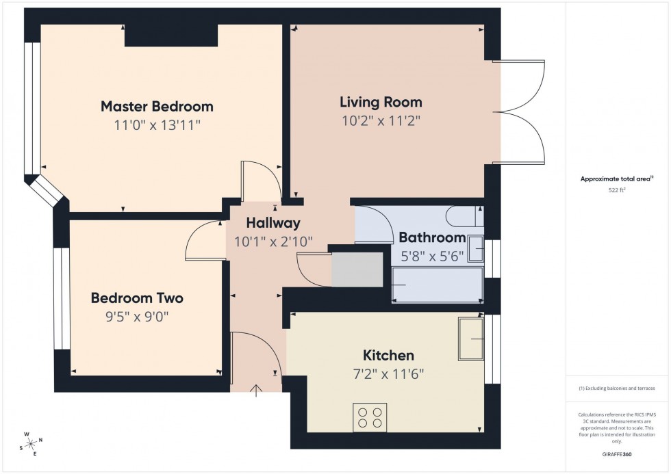 Floorplan for Amblecote Road, Tilehurst, RG30