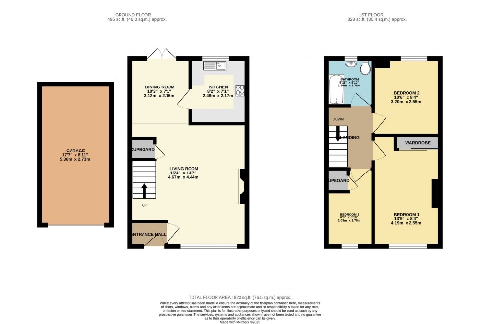 Floorplan for Torcross Grove, Calcot, RG31