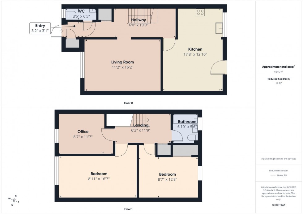 Floorplan for Leopold Walk, Reading, RG1