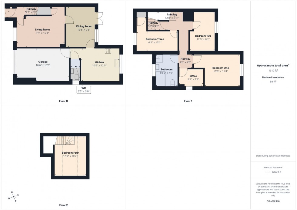 Floorplan for Larchside Close, Spencers Wood, RG7