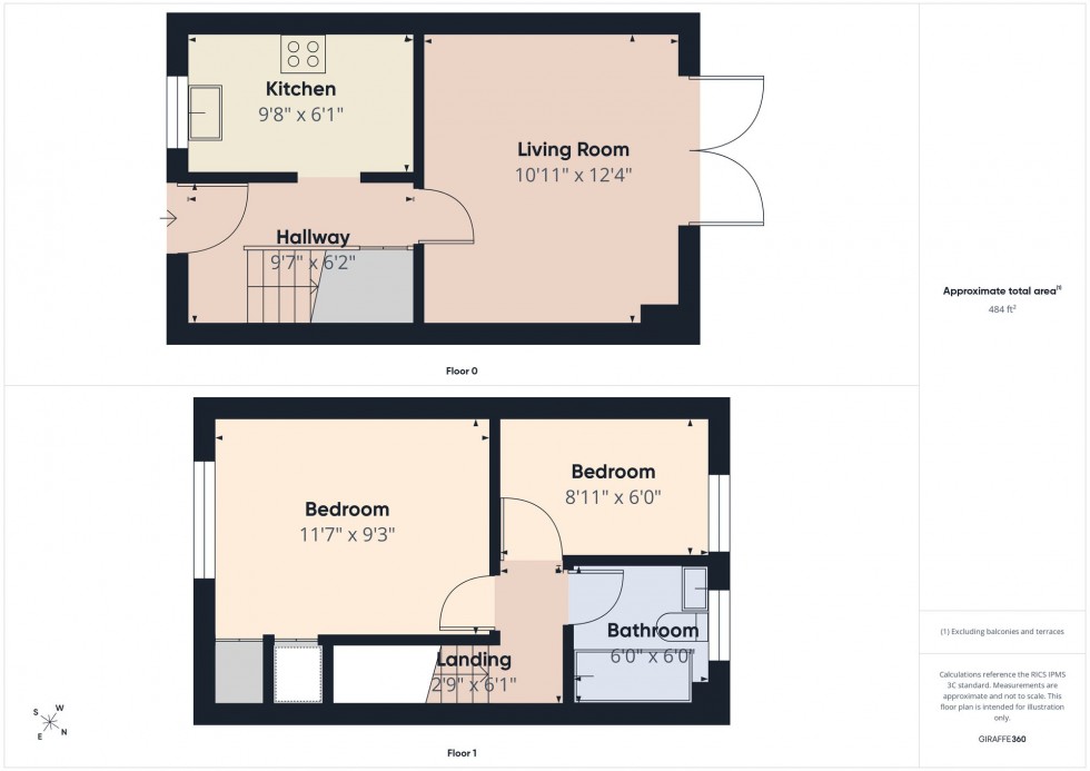 Floorplan for Chicory Close, Earley, RG6