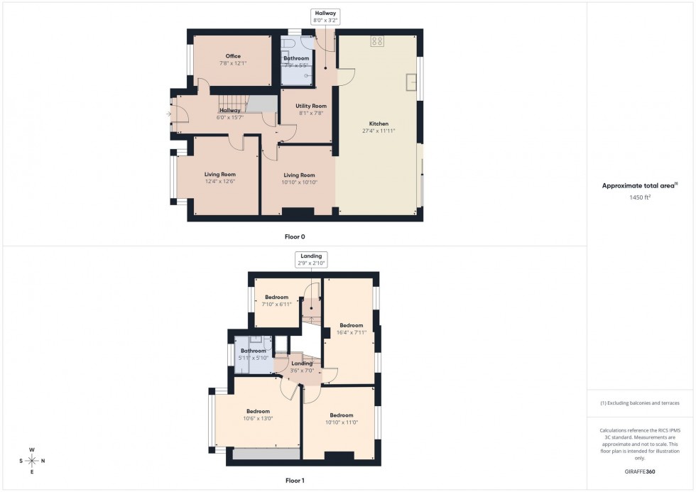 Floorplan for Tamarisk Avenue, Reading, RG2