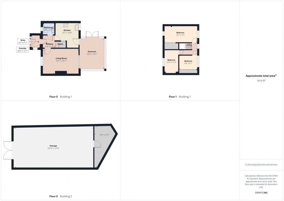 Floorplan for Brent Gardens, Reading, RG2