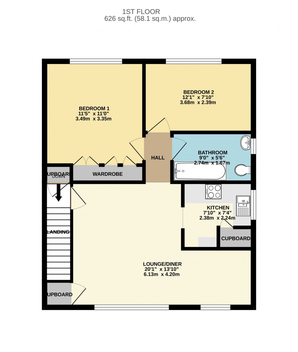 Floorplan for Ivydene Road, Reading, RG30
