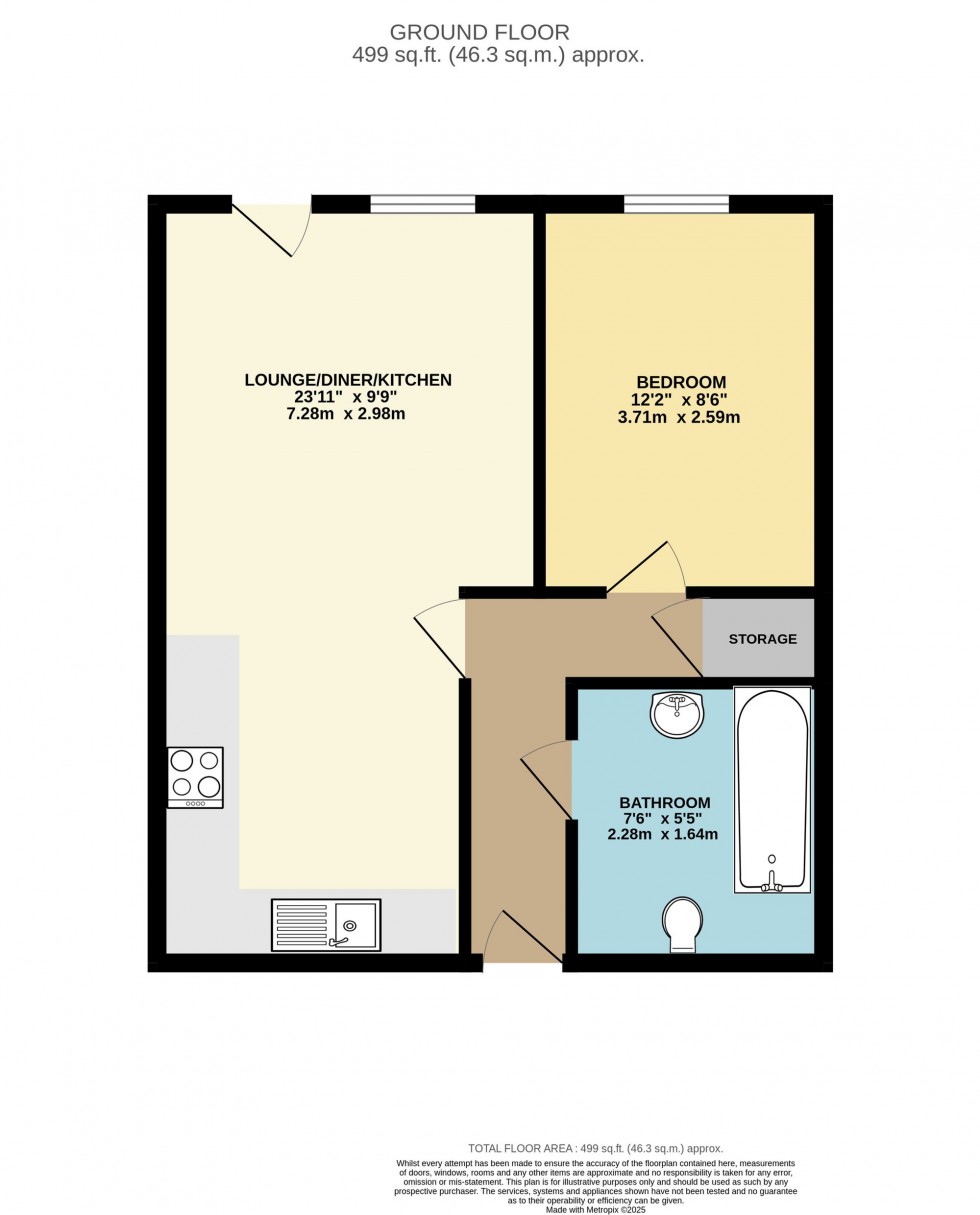 Floorplan for Watlington Street, Reading, RG1