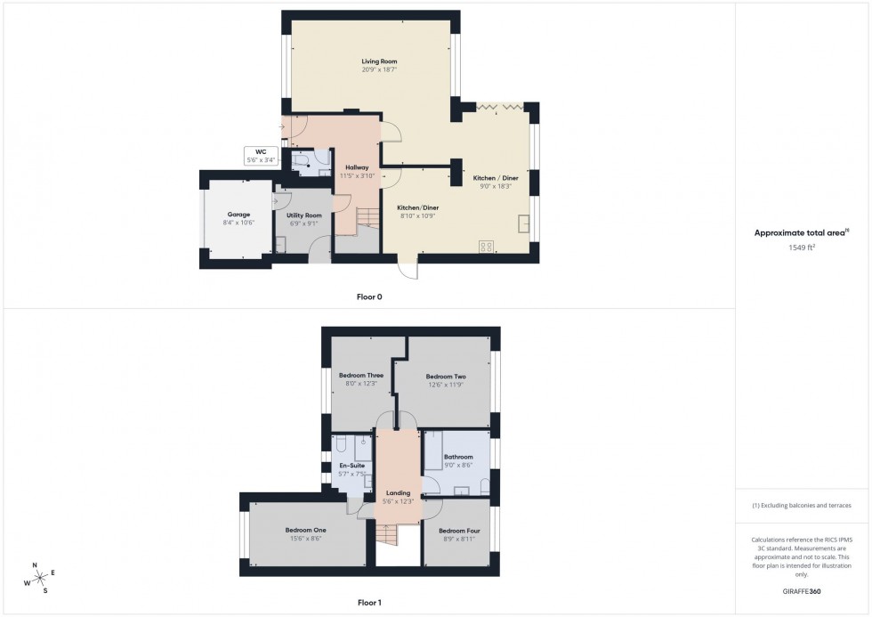Floorplan for Larissa Close, Tilehurst, RG31