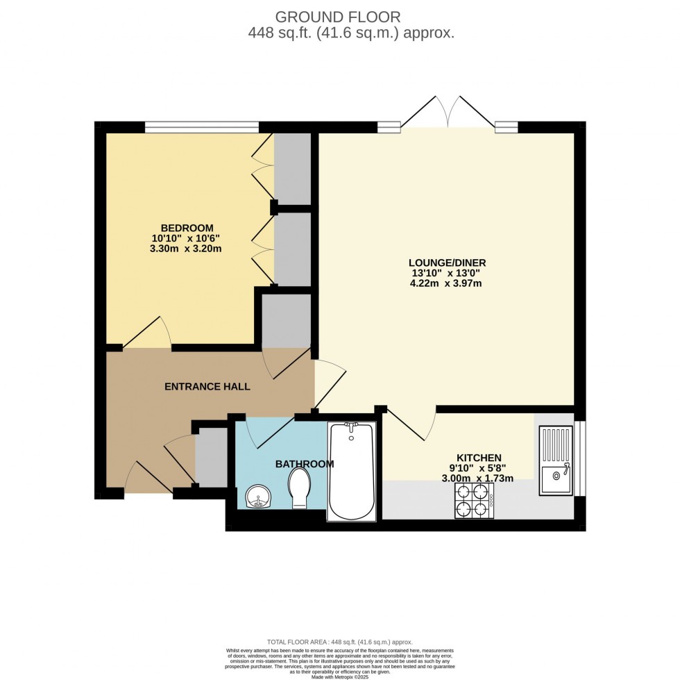 Floorplan for Yew Lane, Reading, RG1